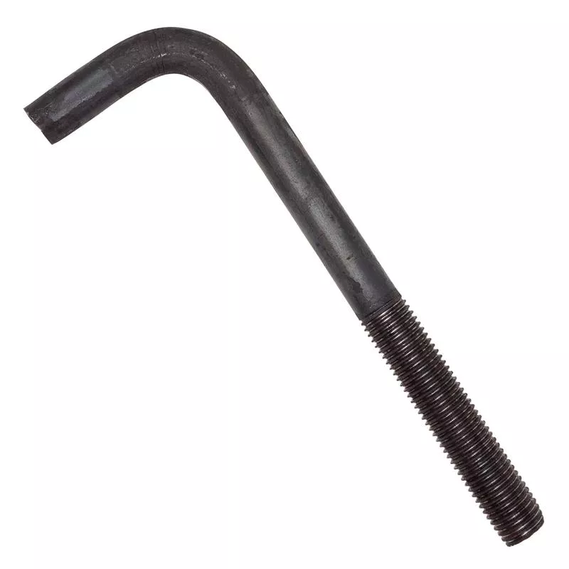1 " x 12 " L-Bolt Concrete Anchor Bolt - Plain