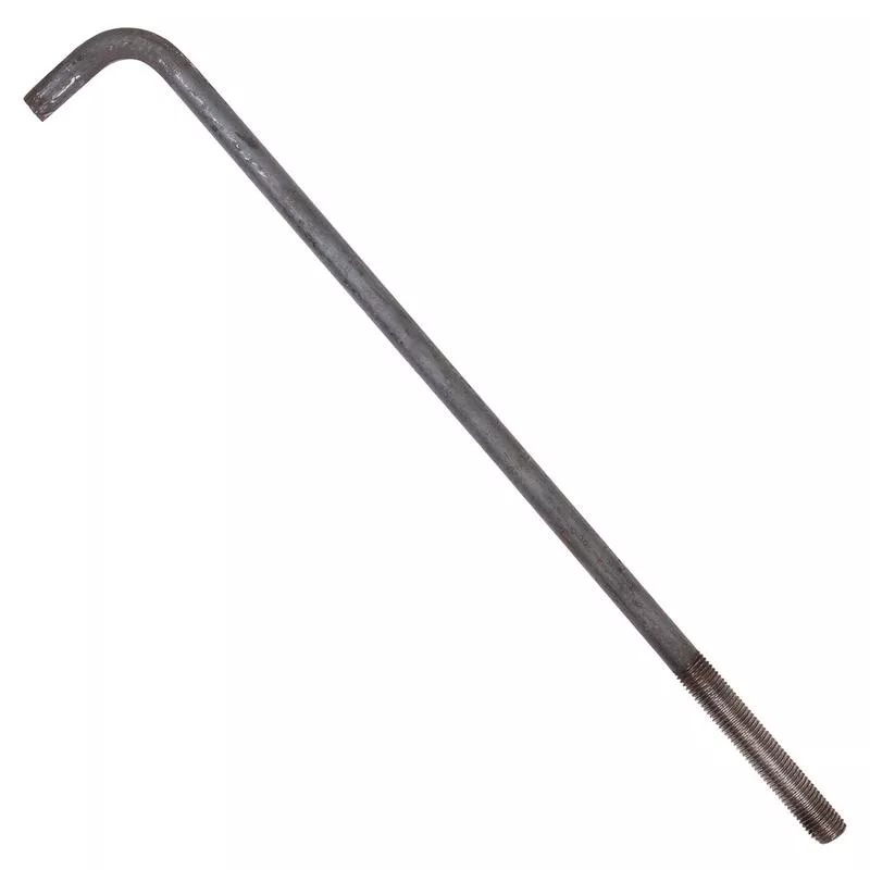 1 " x 30 " L-Bolt Concrete Anchor Bolt - Plain