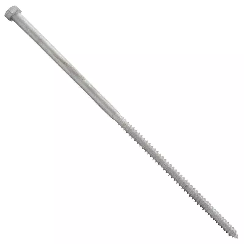 Conquest 3/8 " x 12 " Lag Bolt for Wood, Hex Head - Hot Dip Galvanized, Qty. 125 - Carton