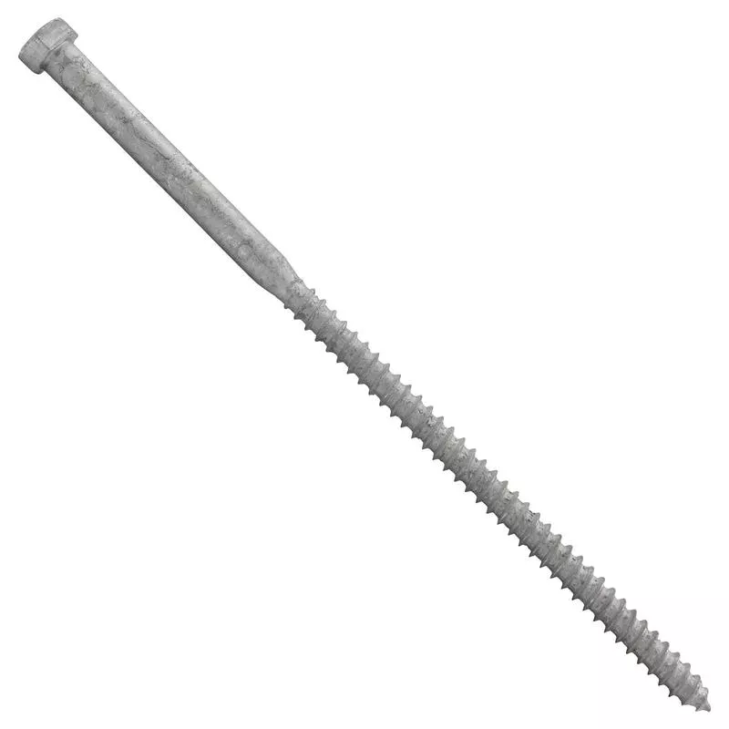 Conquest 3/8 " x 9 " Lag Bolt for Wood, Hex Head - Hot Dip Galvanized, Qty. 150 - Carton
