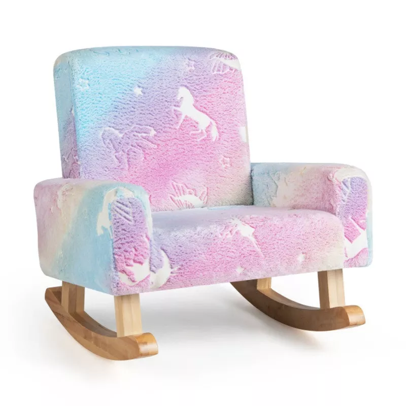 Kids Upholstered Rocking Chair