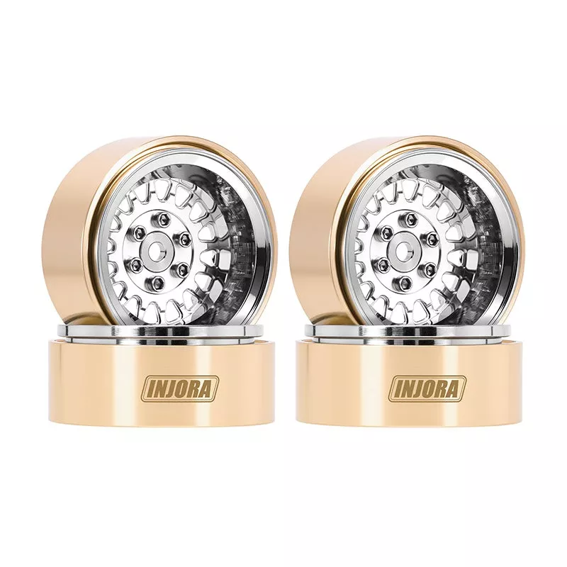 [US Clearance Deal] 1.3" ModuWheel Brass & Aluminum Wheels for 1/18 1/24 RC Crawlers (W1316)