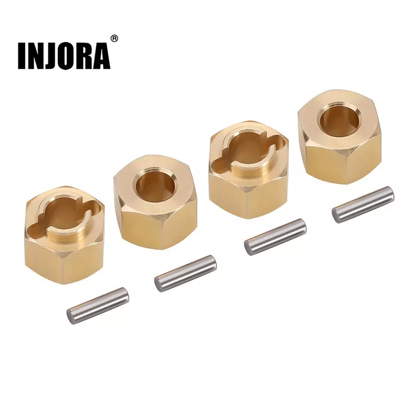 [US Clearance Deal] 4PCS 5/6/7/10mm Brass Wheel Hex Hub Extenders for 1/18 TRX4M Upgrade (4M-02)