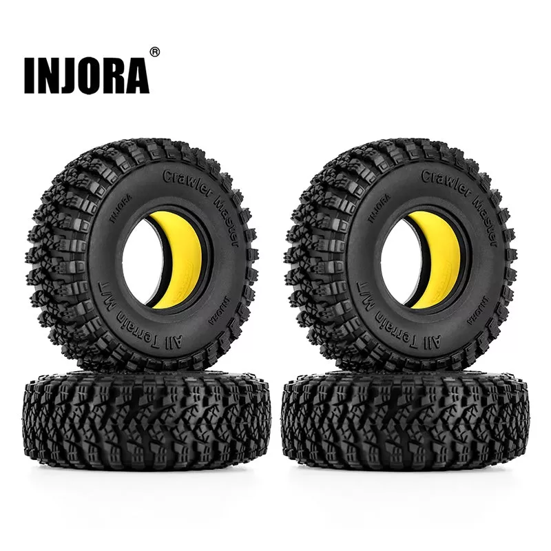 [US Warehouse] 1.0" 58*20mm Tires & Silicone Rubber Inserts Combo (4) (T1008)