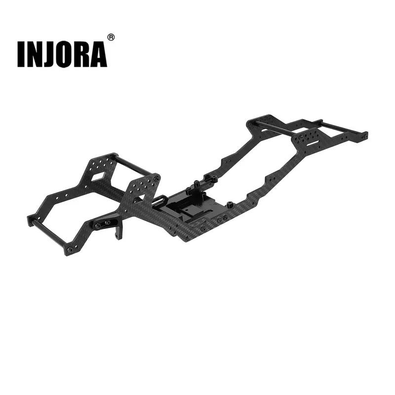 [US Warehouse] 313/324mm Wheelbase LCG Carbon Fiber Chassis Kit Frame Girder for 1/10 RC Crawler TRX4 Upgrade Parts