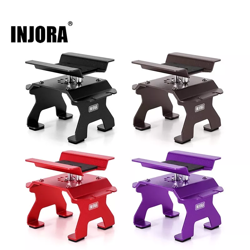 [US Warehouse] Aluminum RC Car Stand with Shock Holder for 1/24 1/18 RC Crawler