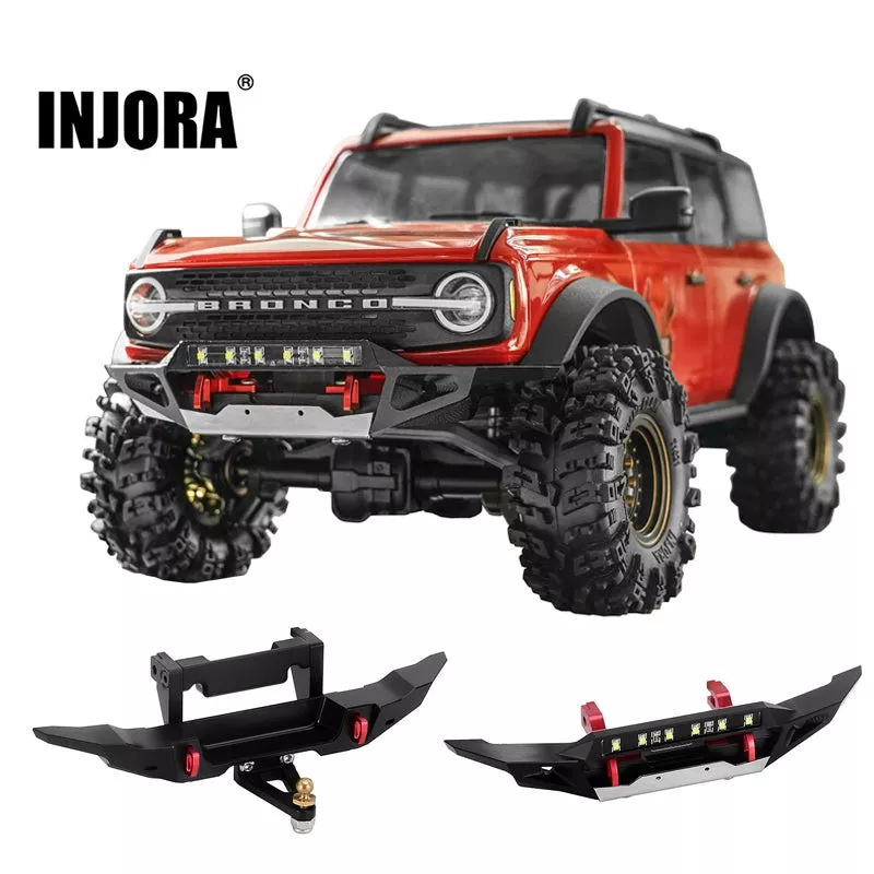 [US Warehouse] CNC Aluminum Bumper with Light Bar for 1/18 TRX4M Bronco (4M-85)