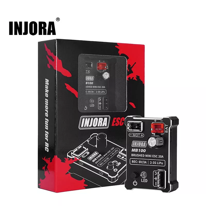 [US Warehouse] MB100-R80 Brushed Mini ESC 20A for 1/24 1/18 RC Crawlers