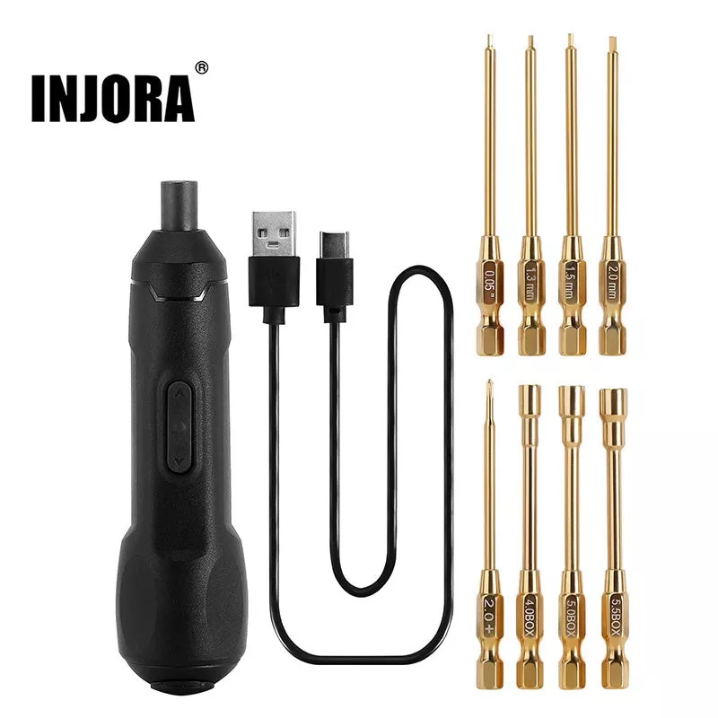 [US Warehouse] Mini Cordless Electric Screwdriver Set for 1/18 1/24 RC Crawler