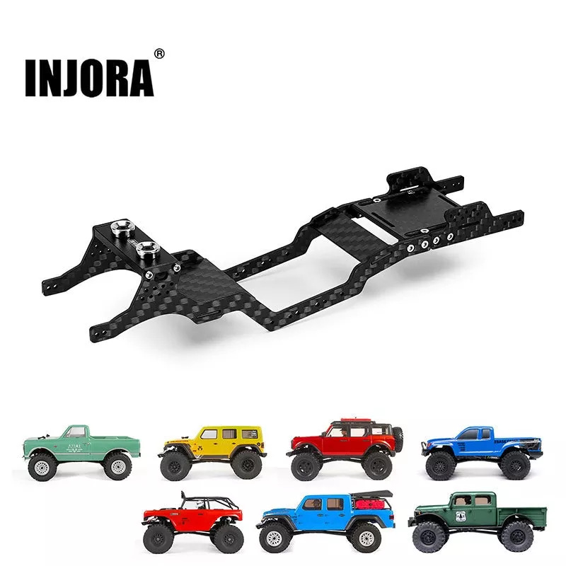 [US Warehouse] Universal LCG Carbon Fiber Chassis Frame Kit for 1/24 SCX24